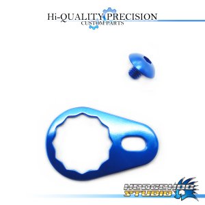 Photo1: 【DAIWA】 Handle Lock Retainer & Screw [M size] (No Nut) SAPPHIRE BLUE