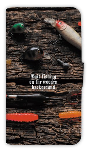 Photo1: 【Angler's Case】【Notebook Type】Cell-phone Case - My Faborite Lures - (built-to-order) (Product code：diary2015102908)