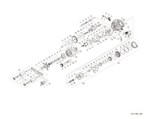 Photo1: [SHIMANO] Genuine Spare Parts for 22 Bantam HG L Product code: 044648 **Back-order (Shipping in 3-4 weeks after receiving order)