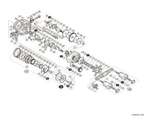 Photo1: [SHIMANO] Genuine Spare Parts for 18 Bantam MGL XG R Product code: 038593 **Back-order (Shipping in 3-4 weeks after receiving order)