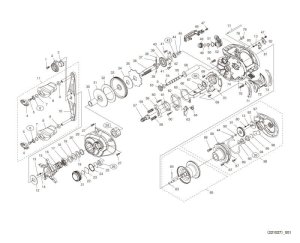 Photo1: [SHIMANO] Genuine Spare Parts for 23 SLX DC 71 XG Product code: 045652 **Back-order (Shipping in 3-4 weeks after receiving order)