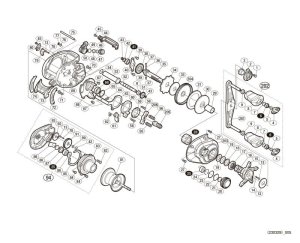 Photo1: [SHIMANO] Genuine Spare Parts for 20 SLX DC 70 HG Product code: 041791 **Back-order (Shipping in 3-4 weeks after receiving order)