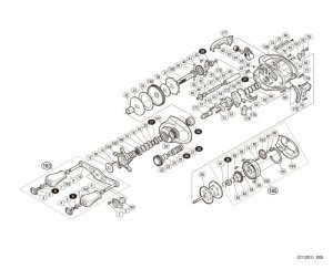 Photo1: [SHIMANO] Genuine Spare Parts for 17 CHRONARCH MGL 151 Product code: 037244 **Back-order (Shipping in 3-4 weeks after receiving order)