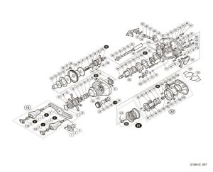 Photo1: [SHIMANO] Genuine Spare Parts for 16 ALDEBARAN BFS L Product code: 037886 **Back-order (Shipping in 3-4 weeks after receiving order)