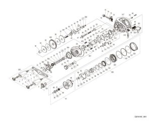 Photo1: [SHIMANO] Genuine Spare Parts for 23 Metanium 101XG LEFT Product code: 046147 **Back-order (Shipping in 3-4 weeks after receiving order)