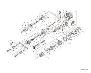 Photo1: [SHIMANO] Genuine Spare Parts for 19-20 CALCUTTA CONQUEST DC 101 Product code: 040848**Back-order (Shipping in 3-4 weeks after receiving order)