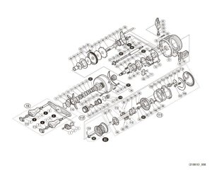 Photo1: [SHIMANO] Genuine Spare Parts for 17 CALCUTTA CONQUEST BFS HG LEFT Product code: 036766**Back-order (Shipping in 3-4 weeks after receiving order)