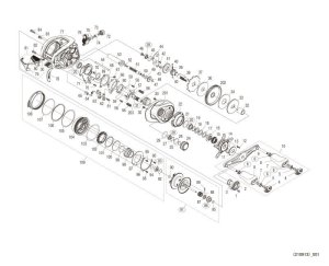 Photo1: [SHIMANO] Genuine Spare Parts for 22 Metanium SHALLOW EDITION HG R Product code: 044792 **Back-order (Shipping in 3-4 weeks after receiving order)