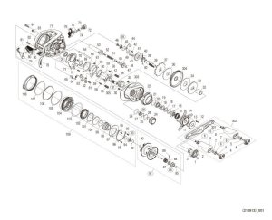 Photo1: [SHIMANO] Genuine Spare Parts for 22 Metanium SHALLOW EDITION XG R Product code: 044815 **Back-order (Shipping in 3-4 weeks after receiving order)