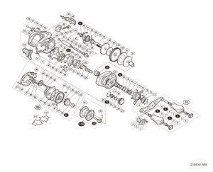 Photo1: [SHIMANO] Genuine Spare Parts for 16 Metanium MGL HG RIGHT Product code: 035325 **Back-order (Shipping in 3-4 weeks after receiving order)