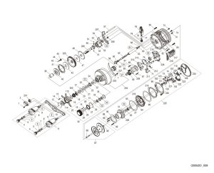 Photo1: [SHIMANO] Genuine Spare Parts for 19-20 CALCUTTA CONQUEST DC 201 Product code: 039798**Back-order (Shipping in 3-4 weeks after receiving order)