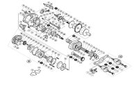 [SHIMANO] Genuine Spare Parts for 15 Metanium DC XG RIGHT Product code: 034304 **Back-order (Shipping in 3-4 weeks after receiving order)