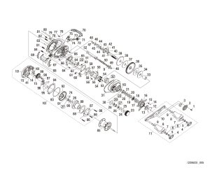 Photo1: [SHIMANO] Genuine Spare Parts for 21 Scorpion DC 21 150 Product code: 043061 **Back-order (Shipping in 3-4 weeks after receiving order)