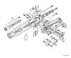 Photo1: [SHIMANO] Genuine Spare Parts for 13 STELLA SW 6000HG Product Code: 030665 **Back-order (Shipping in 3-4 weeks after receiving order)