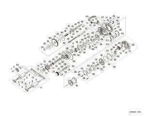 Photo1: [SHIMANO] Genuine Spare Parts for 21 Scorpion DC 21 151 Product code: 043078 **Back-order (Shipping in 3-4 weeks after receiving order)