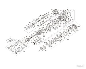 Photo1: [SHIMANO] Genuine Spare Parts for 21 Scorpion DC 21 151XG Product code: 043115 **Back-order (Shipping in 3-4 weeks after receiving order)