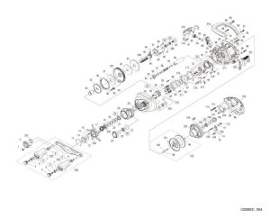 Photo1: [SHIMANO] Genuine Spare Parts for 22 EXSENCE DC XG L Product code: 044976 **Back-order (Shipping in 3-4 weeks after receiving order)