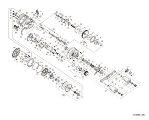 Photo1: [SHIMANO] Genuine Spare Parts for 21-22 CALCUTTA CONQUEST 200 Product code: 042347 **Back-order (Shipping in 3-4 weeks after receiving order)