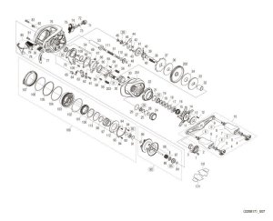 Photo1: [SHIMANO] Genuine Spare Parts for 20 Metanium HG RIGHT Product code: 041142 **Back-order (Shipping in 3-4 weeks after receiving order)