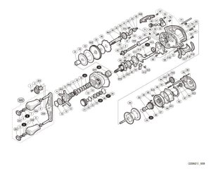 Photo1: [SHIMANO] Genuine Spare Parts for 19 Scorpion MGL 151 Product code: 040329 **Back-order (Shipping in 3-4 weeks after receiving order)