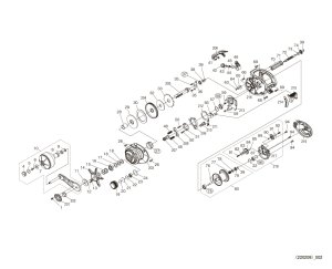 Photo1: [SHIMANO] Genuine Spare Parts for 22 GRAPPLER BB 151HG Product code: 044990 **Back-order (Shipping in 3-4 weeks after receiving order)