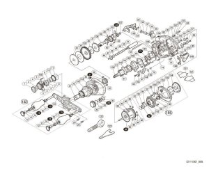 Photo1: [SHIMANO] Genuine Spare Parts for 16 Stephano 101XG Product code: 036186 **Back-order (Shipping in 3-4 weeks after receiving order)