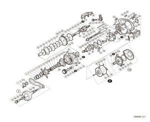 Photo1: [SHIMANO] Genuine Spare Parts for 17 GRAPPLER 301HG Product code: 037442 **Back-order (Shipping in 3-4 weeks after receiving order)