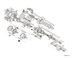 Photo1: [SHIMANO] Genuine Spare Parts for 17 GRAPPLER 300HG Product code: 037435 **Back-order (Shipping in 3-4 weeks after receiving order)