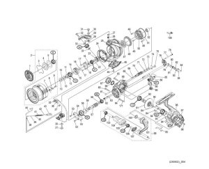 Photo1: [SHIMANO] Genuine Spare Parts for 23 Vanquish C2500S Product Code: 045256 **Back-order (Shipping in 3-4 weeks after receiving order)