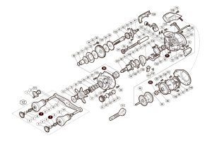 Photo1: [SHIMANO] Genuine Spare Parts for 15, 17 ENGETSU CT 17 101HG Product code: 037541 **Back-order (Shipping in 3-4 weeks after receiving order)