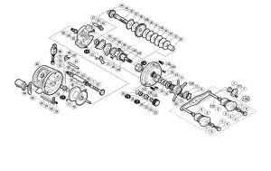 Photo1: [SHIMANO] Genuine Spare Parts for 11-13 OCEA CALCUTTA 12 200PG Product code: 029164 **Back-order (Shipping in 3-4 weeks after receiving order)