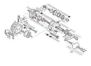 Photo1: [SHIMANO] Genuine Spare Parts for 11-13 OCEA CALCUTTA 13 300HG Product code: 030580 **Back-order (Shipping in 3-4 weeks after receiving order)