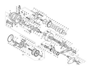 Photo1: [SHIMANO] Genuine Spare Parts for 19-20 OCEA CONQUEST LIMITED 19 300HG Product code: 040619 **Back-order (Shipping in 3-4 weeks after receiving order)