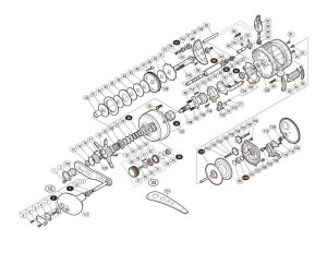 Photo1: [SHIMANO] Genuine Spare Parts for 14-16 OCEA CONQUEST 15 301HG Product code: 034038 **Back-order (Shipping in 3-4 weeks after receiving order)