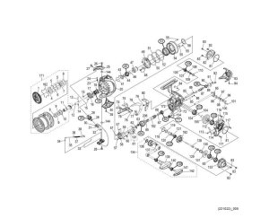 Photo1: [SHIMANO] Genuine Spare Parts for 21 BB-X TECHNIUM 2500DXXG SUT L Product Code: 043535 **Back-order (Shipping in 3-4 weeks after receiving order)