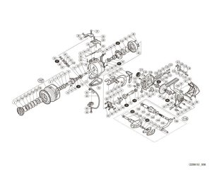 Photo1: [SHIMANO] Genuine Spare Parts for 18 BB-X Remare 8000D Product Code: 039415 **Back-order (Shipping in 3-4 weeks after receiving order)