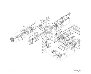 Photo1: [SHIMANO] Genuine Spare Parts for 23 EXSENCE XR 3000MHG Product Code: 046178 **Back-order (Shipping in 3-4 weeks after receiving order)