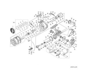 Photo1: [SHIMANO] Genuine Spare Parts for 22 MIRAVEL 4000XG Product Code: 045201 **Back-order (Shipping in 3-4 weeks after receiving order)