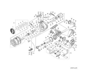 Photo1: [SHIMANO] Genuine Spare Parts for 22 MIRAVEL 4000 Product Code: 045195 **Back-order (Shipping in 3-4 weeks after receiving order)