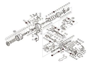 Photo1: [SHIMANO] Genuine Spare Parts for 17 BB-X HYPER FORCE C3000DXXGS RIGHT Product Code: 038142 **Back-order (Shipping in 3-4 weeks after receiving order)