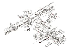 Photo1: [SHIMANO] Genuine Spare Parts for 17 BB-X HYPER FORCE C3000D TYPE-GS RIGHT Product Code: 037664 **Back-order (Shipping in 3-4 weeks after receiving order)