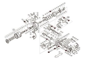 Photo1: [SHIMANO] Genuine Spare Parts for 17 BB-X HYPER FORCE C3000DXGS RIGHT Product Code: 037695 **Back-order (Shipping in 3-4 weeks after receiving order)