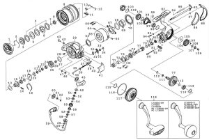 Photo1: [DAIWA] Genuine Spare Parts for 22 EXIST LT4000 Product code: 00061103 **Back-order (Shipping in 3-4 weeks after receiving order)