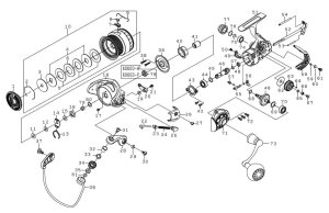 Photo1: [DAIWA] Genuine Spare Parts for 23 BG SW 6000D-H Product code: 00065063 **Back-order (Shipping in 3-4 weeks after receiving order)