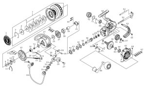 Photo1: [DAIWA] Genuine Spare Parts for 23 BG SW 8000-H Product code: 00065065 **Back-order (Shipping in 3-4 weeks after receiving order)