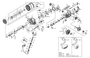 Photo1: [DAIWA] Genuine Spare Parts for 24 CERTATE LT3000-XH Product code: 00061180 **Back-order (Shipping in 3-4 weeks after receiving order)