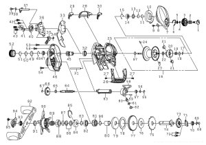 Photo1: [DAIWA] Genuine Spare Parts for 24 TATULA TW 100XHL Product code: 00630145 **Back-order (Shipping in 3-4 weeks after receiving order)