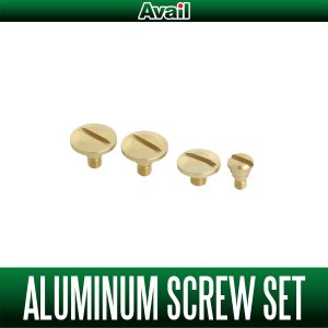 Photo2: [Avail] ABU Aluminum Screw Set for Cardinal C3 [SC-SET-CDC3-AL]