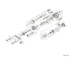 Photo1: [SHIMANO] Genuine Spare Parts for 24 Scorpion MD 201XG LEFT Product code: 046925 **Back-order (Shipping in 3-4 weeks after receiving order)