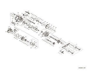 Photo1: [SHIMANO] Genuine Spare Parts for 24 Scorpion MD 200HG RIGHT Product code: 046895 **Back-order (Shipping in 3-4 weeks after receiving order)